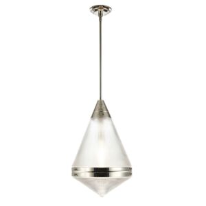 Hargreaves 1-Light Pendant in Polished Nickel