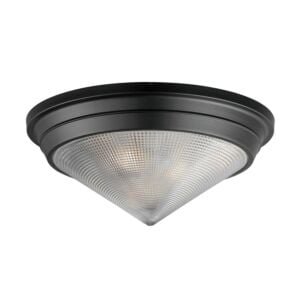 Hargreaves 3-Light Flush Mount in Black