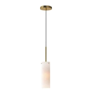 Blizzard 1-Light Pendant in Natural Aged Brass