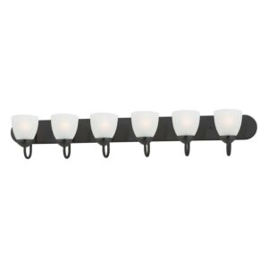 Axis 6-Light Bathroom Vanity Light in Black