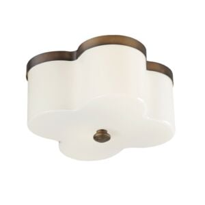 Clover 2-Light Flush Mount in Antique Bronze