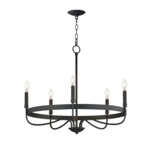 Frankie 5-Light Chandelier in Black