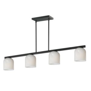 Scoop 4-Light Linear Pendant in Black