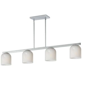 Scoop 4-Light Linear Pendant in Polished Chrome