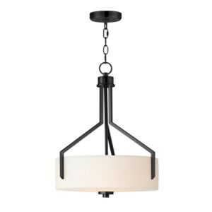 Dart 3-Light Pendant in Black