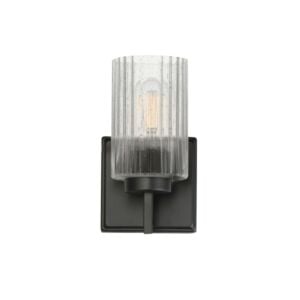 Rigata 1-Light Wall Sconce in Black