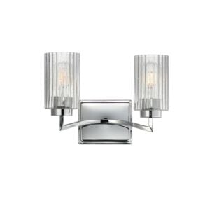 Rigata 2-Light Wall Sconce in Polished Nickel