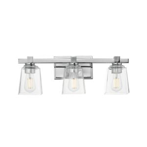 Cubos 3-Light Bathroom Vanity Light in Polished Chrome