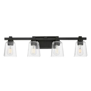 Cubos 4-Light Bathroom Vanity Light in Black