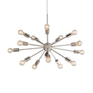 Axion 15-Light 1Chandelier in Brushed Nickel