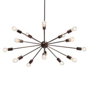 Axion 15-Light 1Chandelier in Dark Bronze