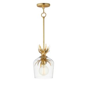 Paloma 1-Light Pendant in Gold Leaf