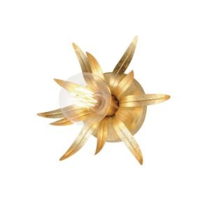 Paloma 1-Light Wall Sconce in Gold Leaf