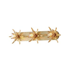 Paloma 3-Light Wall Sconce in Gold Leaf