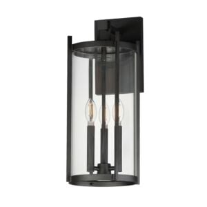 Belfry 3-Light Wall Sconce in Black