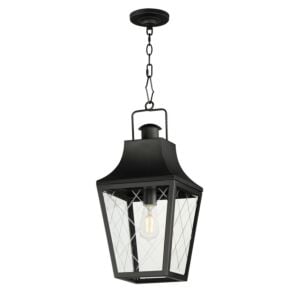 Storybook 1-Light Outdoor Pendant in Black