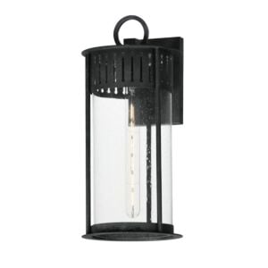 Windsor 1-Light Outdoor Wall Sconce in Black Patina