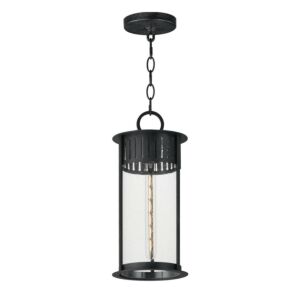 Windsor 1-Light Outdoor Pendant in Black Patina