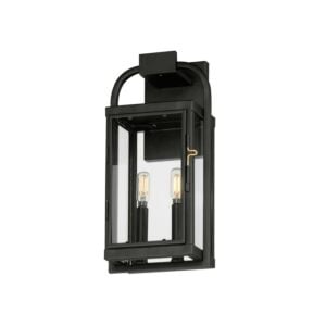 Bonham 2-Light Outdoor Wall Sconce in Black