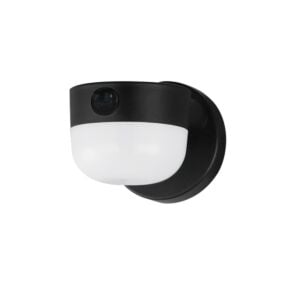 Michelle 1-Light LED Outdoor Wall Sconce in White with Black