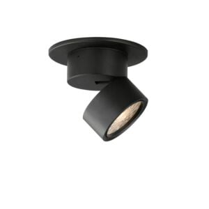 Swinger 1-Light LED Flush Mount in Black