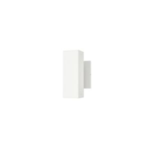 Culvert 2-Light LED Outdoor Wall Sconce in White