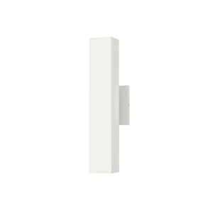 Culvert 2-Light LED Outdoor Wall Sconce in White