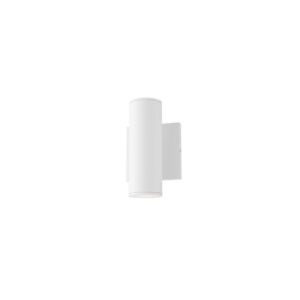 Calibro 2-Light LED Outdoor Wall Sconce in White