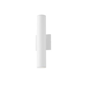 Calibro 2-Light LED Outdoor Wall Sconce in White