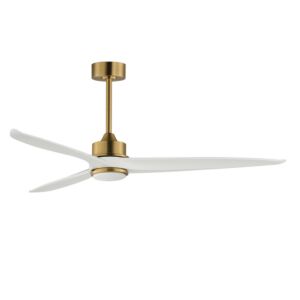 Woodwind 1-Light 72" Hanging Ceiling Fan in Natural Aged Brass