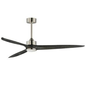 Woodwind 1-Light 80" Hanging Ceiling Fan in Satin Nickel