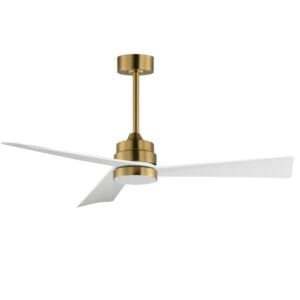 Vortex 1-Light 52" Hanging Ceiling Fan in Natural Aged Brass