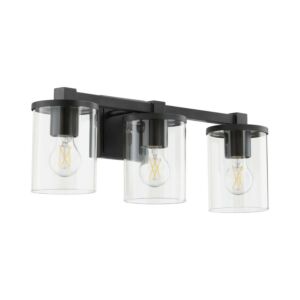 Bolton 3-Light Bathroom Vanity Light in Matte Black