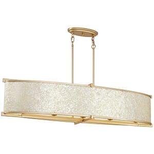 Sommers Bend 5-Light Island Chandelier in Fawn Gold