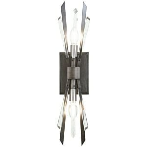 Elsa 2-Light Wall Sconce in Midnight Graphite