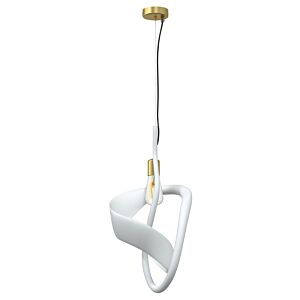 Jaxy 1-Light Pendant in White Frosted