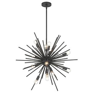 Bessel 15-Light Pendant in Sand Coal