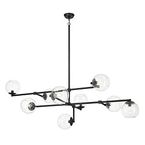 Millikan 9-Light Pendant in Coal Black