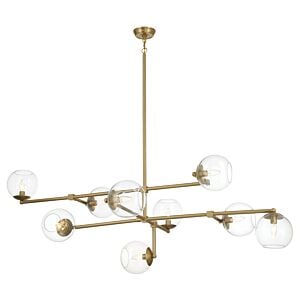 Millikan 9-Light Pendant in Signature Brass