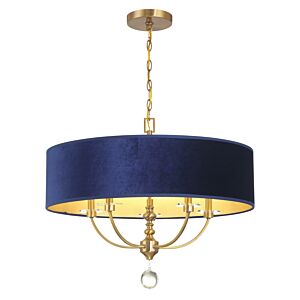 Van Noord 5-Light Pendant in Oxidized Aged Brass