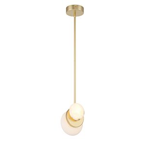 Zill 1-Light LED Pendant in Lily Gold