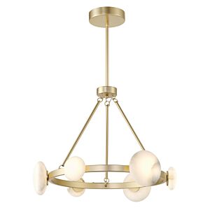 Zill 1-Light LED Chandelier in Lily Gold