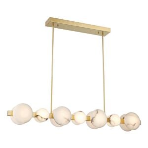 Zill 1-Light LED Island Chandelier in Lily Gold