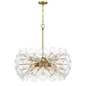 Winter 10-Light Pendant in Soft Brass