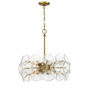 Winter 8-Light Pendant in Soft Brass