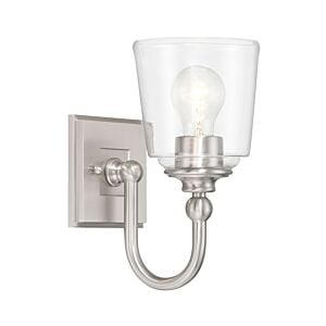 Antonia 1-Light Bathroom Vanity Light in Brushed Nickel