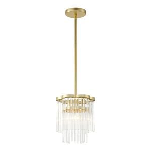 Azura 1-Light Mini Pendant in Heirloom Brass