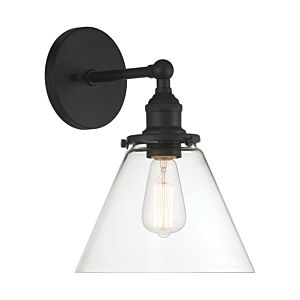 Barwell 1-Light Bathroom Vanity Light in Coal Black