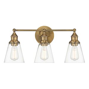 Barwell 3-Light Bathroom Vanity Light in Oxidized Aged Brass