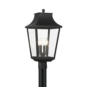 Altimeter 4-Light Outdoor Post Lantern in Sand Coal